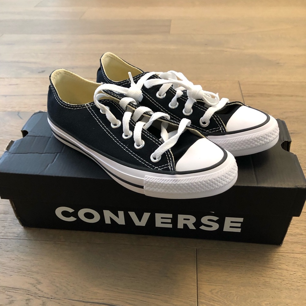 New Converse Black and White Low Top Sneakers